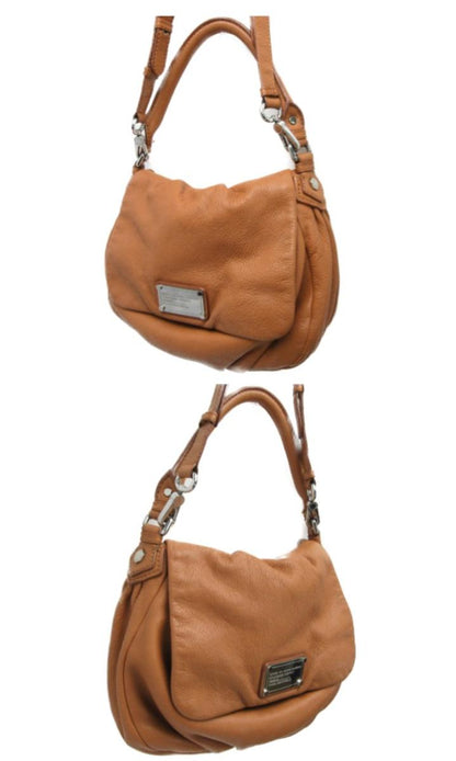 MARC BY MARC JACOBS/マーク バイ マークジェイコブス レザー 2WAY ショルダーバッグ 中古  セミショルダー ブラウン 茶 牛革 鞄 レディース