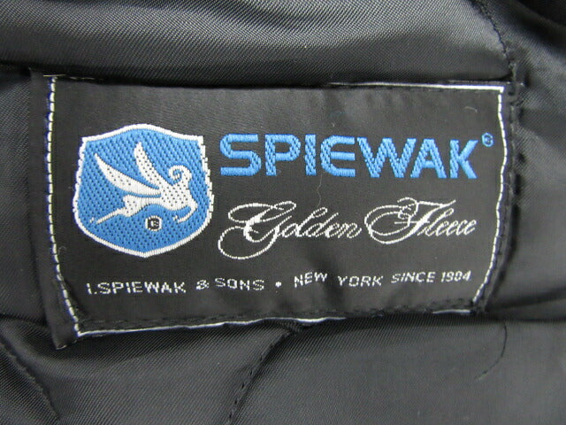 SPIEWAK/スピワック N-3B フライトジャケット 38 中古  ミリタリー ブラック ナイロン メンズ Mサイズ 黒