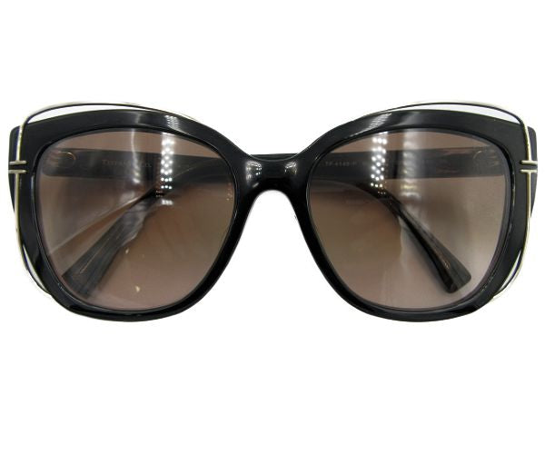 TIFFANY&Co./ティファニー TF4148 80013B サングラス 中古  ブラック 黒 プラスチック レディース ウェリントン
