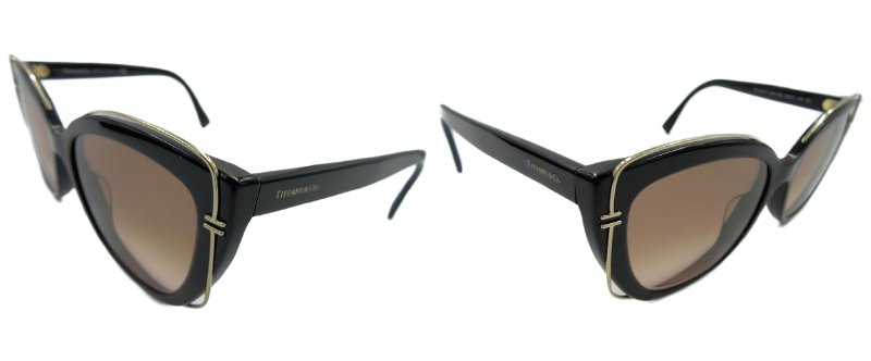 TIFFANY&Co./ティファニー TF4148 80013B サングラス 中古  ブラック 黒 プラスチック レディース ウェリントン