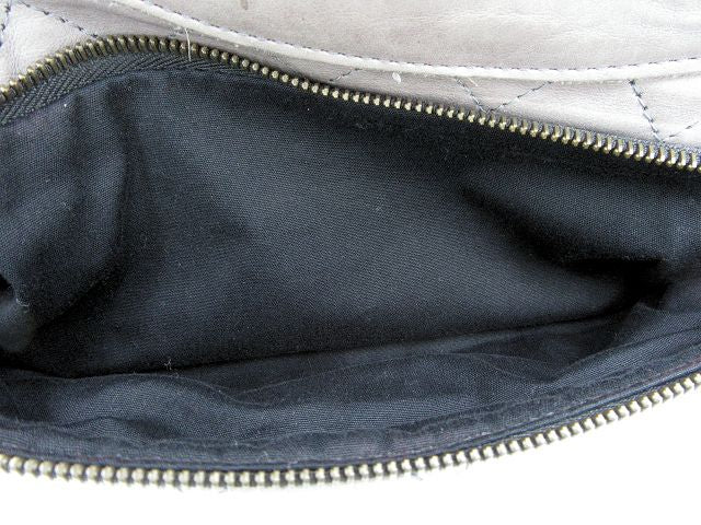 Jas-M.B/ジャスエムビー レザー 3WAY ショルダーバッグ 中古  グレー セミショルダー トート レディース 鞄