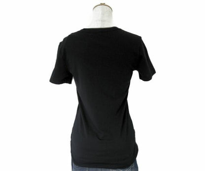 DIESEL/ディーゼル コットン 半袖 Tシャツ XSサイズ 中古 ブラック 黒 レディース ハート レインボー 綿