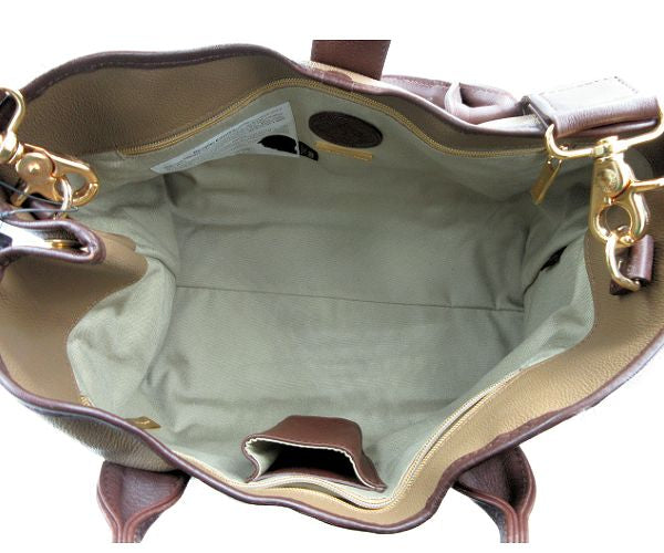 Orobianco/オロビアンコ レザー 2WAY トートバッグ 中古  ショルダー ベージュ ブラウン 茶 鞄