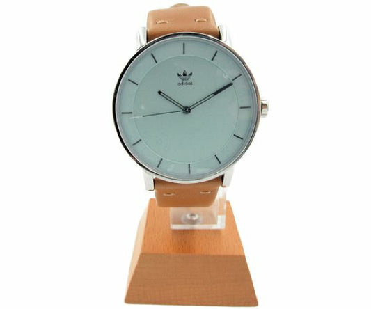 　adidas/アディダス CJ6332 DISTRICT L1 クォーツ腕時計 SILVER/ASH GREEN/TAN ユニセックス メンズ レディース シルバー アッシュ グリーン
