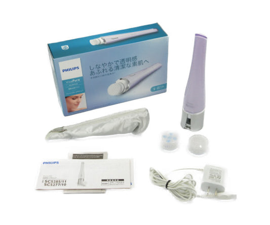 PHILIPS/フィリップス 電動洗顔ブラシ VisaPure SC5285/11 中古 回転＆上下振動のＷアクションで古い角質や汚れをしっかり除去♪