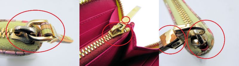 EMILIO PUCCI/エミリオプッチ エナメル ラウンドファスナー 長財布 中古  花柄 フラワー リボン レディース プリント ウォレット 本革