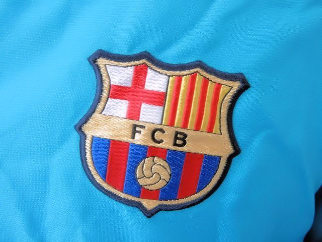 NIKE/ナイキ FCバルセロナ トラックジャケット XLサイズ 中古 FCB FCarcelona ブルー メンズ サッカー ジャージ