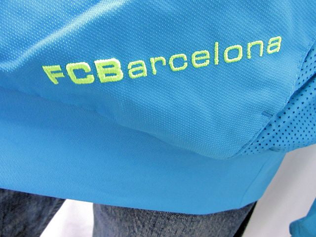 NIKE/ナイキ FCバルセロナ トラックジャケット XLサイズ 中古 FCB FCarcelona ブルー メンズ サッカー ジャージ