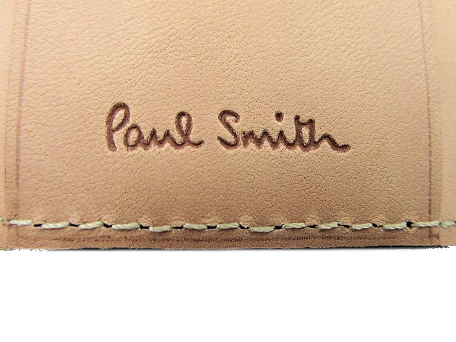 ポールスミス レザー 4連キーケース 中古  Paul Smith カーキ メンズ 牛革 本革