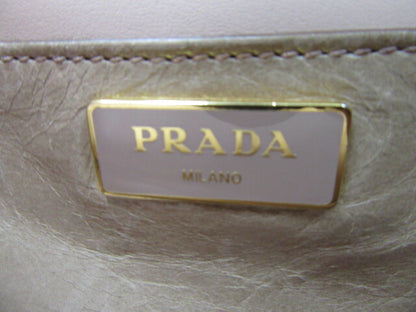PRADA 2WAY トートバッグ 中古  プラダ ハンドバッグ ショルダー ベージュ レディース 本革