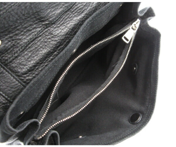 SAINT LAURENT イヴサンローラン  レザー ハンドバッグ 中古 Yves Saint Laurent 鞄 キャンバス ブラック レディース