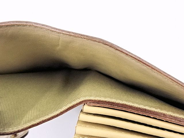 1metre carre/アンメートルキャレ クロコ調 二つ折り財布 中古 レザー 本革 ブラウン 茶 ウォレット