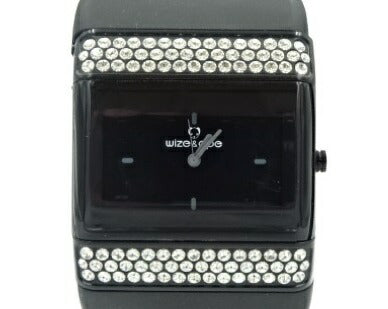 wize&ope ワイズ＆オープ WO-013 クォーツ メンズ 腕時計 中古 レディース 男女兼用 3気圧 防水 ブラック 黒 ラバー 銀色