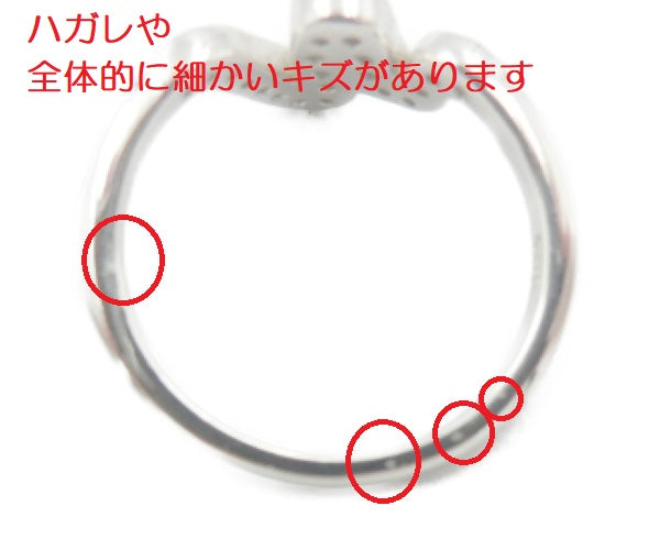 mauchu シルバー925 キュービックジルコニア M リング 13号 中古  マウチュ 指輪 ブランド おしゃれ イニシャル アルファベット