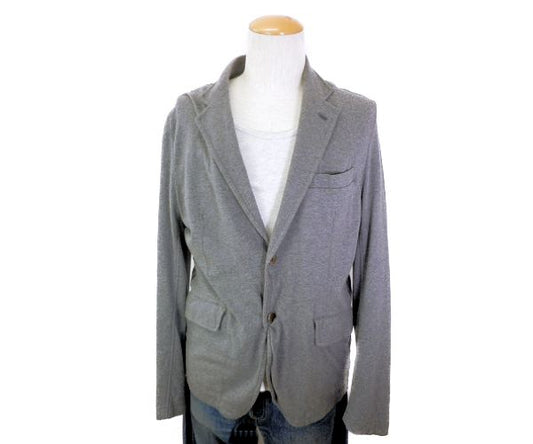 COMME des GARCONS HOMME コムデギャルソン オム コットン テーラードジャケット Mサイズ 中古  メンズ グレー 綿 薄手 シンプル