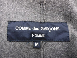 COMME des GARCONS HOMME コムデギャルソン オム コットン テーラードジャケット Mサイズ 中古  メンズ グレー 綿 薄手 シンプル