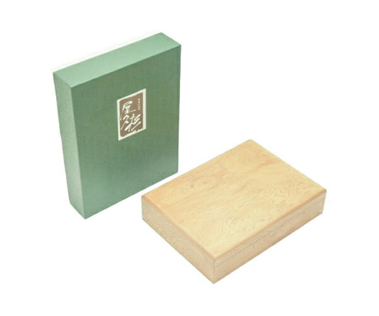 未使用品 世界の銘木 屋久杉 文箱 中古  天然木 木製 収納用品 レターボックス ケース 箱付