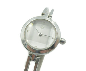 4℃ ステンレススチール クォーツ 腕時計 中古  ヨンドシー 374613201 アナログ シルバー レディース ブランド