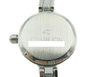 4℃ ステンレススチール クォーツ 腕時計 中古  ヨンドシー 374613201 アナログ シルバー レディース ブランド
