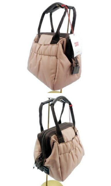 未使用品 ARTISAN＆ARTIST アルティザン&アーティスト ナイロン ハンドバッグ 中古  ピンク ブラウン 小さめ ミニ レディース カジュアル