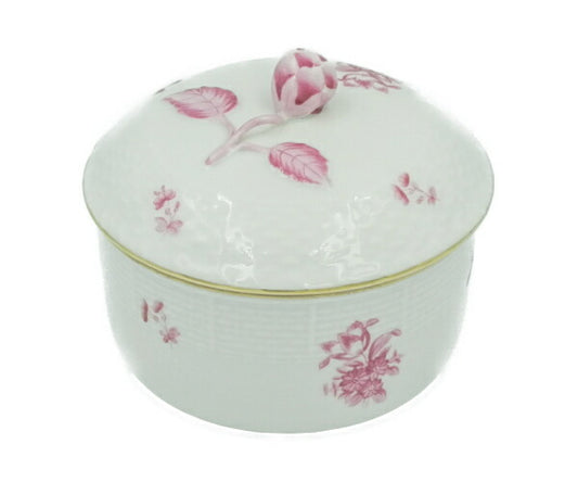 HEREND/ヘレンド 蓋付き シュガーポット 中古  磁器 洋食器 ブランド 小物入れ