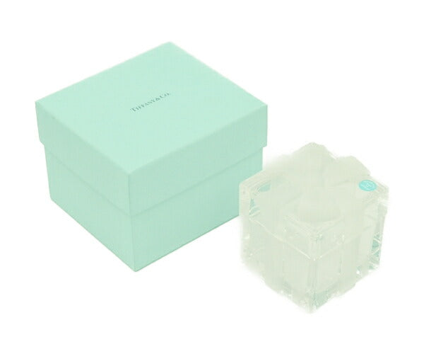 TIFFANY&Co. クリスタルボックス 中古  ティファニー ジュエリーボックス ガラス ケース 小物入れ 箱