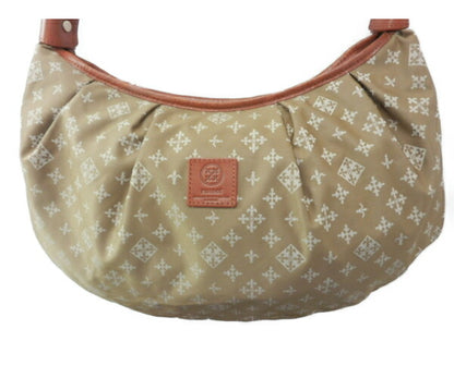 russet ナイロン レザー ワン ショルダー バッグ 中古  ラシット 本革 鞄 ブランド おしゃれ 肩掛け ななめ掛け ミニ