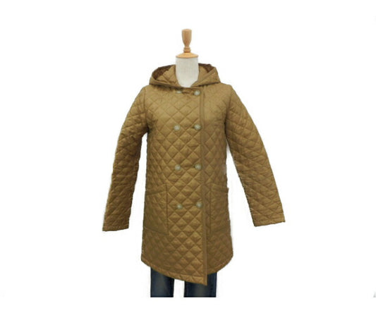 Traditional Weatherwear ダブルプレスト キルティング コート 36 中古  トラディショナル ウェザー ウェア アウター フード S ブランド