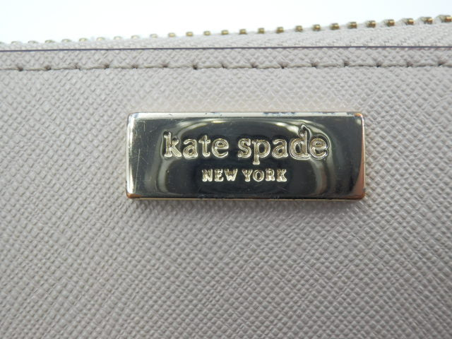 Kate spade ラウンドファスナー 長 財布 中古  ケイトスペード WLRU2669 レザー 本革 ブランド レディース
