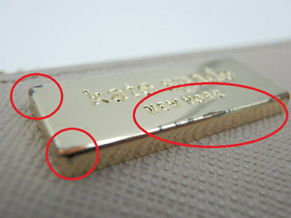 Kate spade ラウンドファスナー 長 財布 中古  ケイトスペード WLRU2669 レザー 本革 ブランド レディース