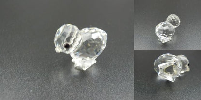 SWAROVSKI 3匹のひな鳥 クリスタル オブジェ 中古  スワロフスキー インテリア バード ブランド おしゃれ 置物