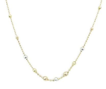 K18YG PG Pt850 ボールチェーン ネックレス 中古  アクセサリー ジュエリー イエローゴールド ピンクゴールド