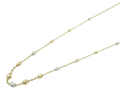 K18YG PG Pt850 ボールチェーン ネックレス 中古  アクセサリー ジュエリー イエローゴールド ピンクゴールド