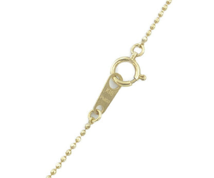 K18YG PG Pt850 ボールチェーン ネックレス 中古  アクセサリー ジュエリー イエローゴールド ピンクゴールド