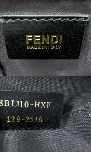 FENDI フェンディ カメレオン 2way レザー ハンドバッグ 中古  8BL110 ショルダー ブラック 黒 レディース ブランド 鞄