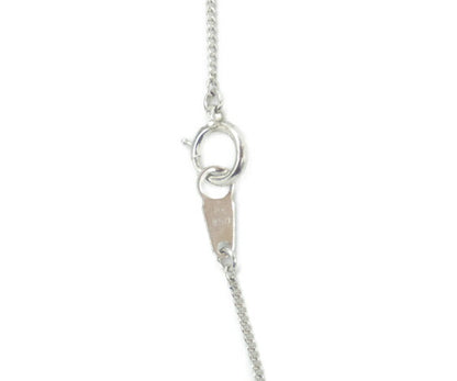 Pt850 ダイヤ 0.02ct サファイヤ 0.51ct ネックレス 中古  アクセサリー ジュエリー プラチナ ダイヤモンド レディース