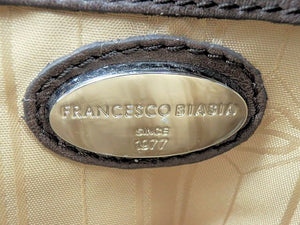 FRANCESCO BIASIA フランシスコビアシア レザー 2way ボストンバッグ 中古  ショルダー ブラウン 茶 シンプル 鞄 本革