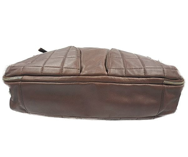 FRANCESCO BIASIA フランシスコビアシア レザー 2way ボストンバッグ 中古  ショルダー ブラウン 茶 シンプル 鞄 本革