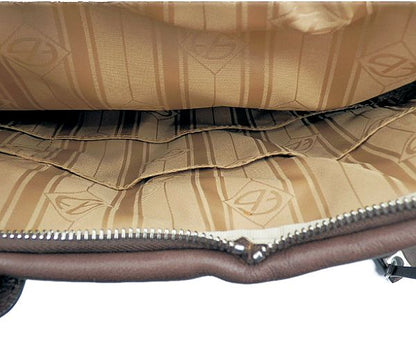 FRANCESCO BIASIA フランシスコビアシア レザー 2way ボストンバッグ 中古  ショルダー ブラウン 茶 シンプル 鞄 本革