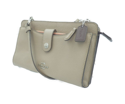 COACH レザー ショルダー バッグ 13685 中古  コーチ 本革 鞄 ポーチ 財布 カード入れ 小銭入れ ブランド