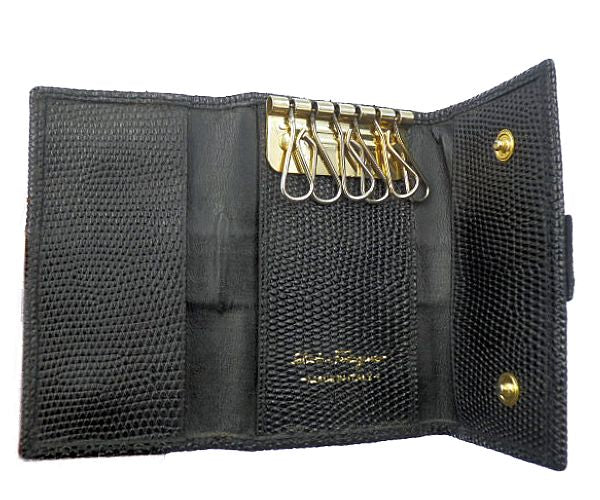 Salvatore Ferragamo サルヴァトーレフェラガモ ヴァラ 6連 キーケース 中古  レザー ブラック 黒 レディース ブランド