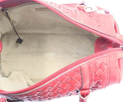 BOTTEGA VENETA ボッテガヴェネタ イントレチャート 2way ボストンバッグ 中古  10800108511 レッド 赤 ショルダーバッグ 鞄 レディース ミニ