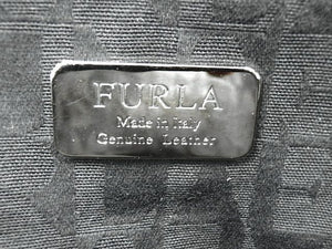 FURLA フルラ レザー ハンドバッグ 中古  レッド ネイビー 赤 紺 ブランド 鞄 レディース