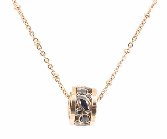 FolliFollie フォリフォリ リングトップ ネックレス 中古  ラインストーン ピンクゴールド レディース アクセサリー