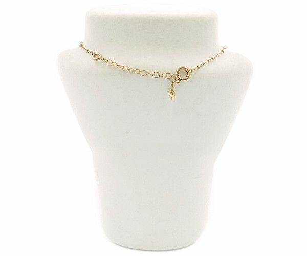 FolliFollie フォリフォリ リングトップ ネックレス 中古  ラインストーン ピンクゴールド レディース アクセサリー