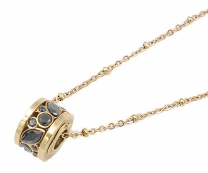 FolliFollie フォリフォリ リングトップ ネックレス 中古  ラインストーン ピンクゴールド レディース アクセサリー