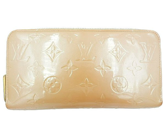 LOUIS VUITTON ルイヴィトン ヴェルニ ジッピーウォレット M91761 中古  SP4049 長財布 ラウンドファスナー ベージュ