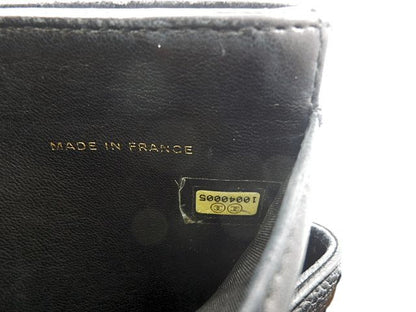 CHANEL シャネル キャビアスキン Wホック財布 中古  10040005 ブラック 黒 ウォレット ブランド レディース