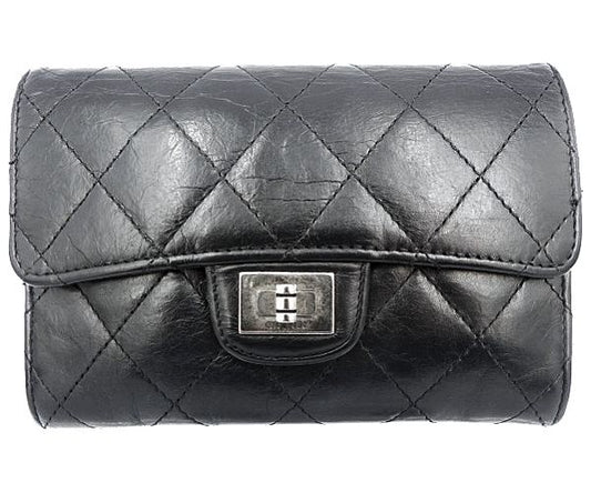 CHANEL シャネル マトラッセ 二つ折り財布 中古  11614821 ブラック 黒 ウォレット ブランド レディース おしゃれ
