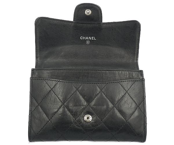 CHANEL シャネル マトラッセ 二つ折り財布 中古  11614821 ブラック 黒 ウォレット ブランド レディース おしゃれ